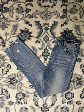 Abercrombie & Fitch Light Blue High-Rise Ankle Jeans